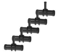 ABOOFAN Heater Enhanced Connector Tee Plastic 3 T Car Way Hose 5pcs Shaped Adapter for Cooling Coolant Hose with Heating Efficiency and Easy Installation Vehicle System Radiator