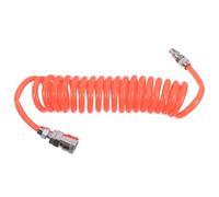 ABOOFAN High Pressure PU Coiled Air Hose for Air Compressors Flexible Spiral Design Wear Resistant Compressor Hose for Industrial and Commercial Use