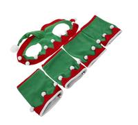 ABOOFAN Holiday Horse Leg Wraps Horse Hat Breathable Design Comfortable Fit Velvet Festive Decorative Accessories for Party