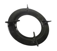 ABOOFAN Iron Gas Stove Bracket for Frying Pan and Milk Pan, Black round Pot Support with Flat Base, Easy to Install and Compact for Storage, Kitchen Gas Hob Accessory