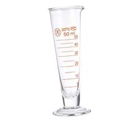 ABOOFAN Laboratory Measuring Cup 0.7Oz Glass Beaker with Raised Graduations Anti-Slip Round Base Chemical Resistant for Precise Liquid Measurement