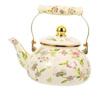 ABOOFAN Large Capacity 2.5L Enamel Water Kettle Convenient Fill Teapot Random Handle Suitable for Gas/Electric Stove Lightweight Kitchen Pot