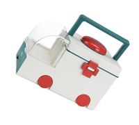 ABOOFAN Large Capacity Plastic First Aid Box with Handle, Household Medicine Storage Case Emergency Organizer, Green Portable Medical Storage Container for Home Use