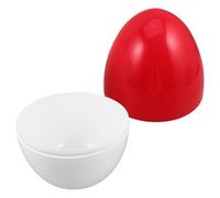 ABOOFAN Large Clear DIY Fillable Easter Egg Capsule for Birthday Wedding Party Decorations Transparent White Red Openable Gift Box for Creative Presents and Event Raffles