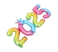 ABOOFAN Large Metallic Year Balloons Vibrant Happy Year Decorations for Home Hotel Parties Shiny Foil Design Sturdy Easy to Match Party Supplies