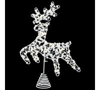 ABOOFAN Led Light Christmas Tree Top Star Elk Decoration for Xmas Tree Ornament Lights for Christmas Elk Decor