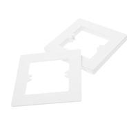 ABOOFAN Light Switch Cover Plates and Resistant to Fading 6pcs 86 Type Electrical Wall Plate Set, White Antiflaming PC Material with Convenient Replacement for Home and Commercial Use
