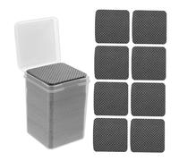 ABOOFAN Lint-free Nail Wipe Pads for Nail Polish Removal and Lash Extension Glue Cleaning 600pcs Black Cotton Pads Square Shape and Home Salon Use