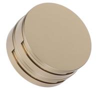 ABOOFAN Loose Powder Compact Case in Golden Colour Refillable 2pcs Double Layer with Mirror, Plastic and Glass Travel Cosmetic Container for Everyday Use and Outdoor