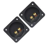 ABOOFAN Loudspeaker Connector Terminal Box and Suitable for Mount Installation Easy to Use and Install 2pcs Abs Material Hard Wall Applications