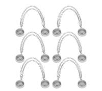 ABOOFAN Magnetic Hemming Clips 6Pcs for Pants Adjustment Silver Multi-Function Fasteners to Shorten Trousers, No Sewing Needed, for Everyday Clothing Use