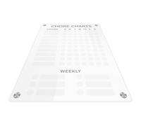 ABOOFAN Magnetic Schedule Board A4 Acrylic Dry Erase Planner for Wall and Fridge Weekly to-do List Message Board with Surface for Office and Home Organization