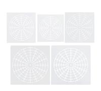 ABOOFAN Mandala Stencil Template Wear-Resistant and Waterproof Pet Material 5 Sheets for Dotting Tools Dot Painting Stencils for Bookmarks and Paper Crafts for Rock and Wall