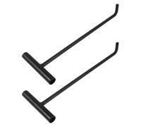 ABOOFAN Manhole Cover Lifter Drain Grates Stainless Steel Heavy Duty 2pcs Manhole Hook Tool and Stable Grip for Fire Protection