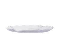 ABOOFAN Marble Design Jewelry Display Plate Ceramic Gold Ceramic Plate Multi-Purpose for Earrings and Sushi