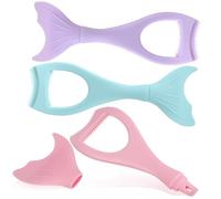 ABOOFAN Mascara Shield and Eyelash Comb Set 3pcs Silicone Protective Guards in Purple Pink Green for Precise Eye Makeup Application and Lash Styling Tools for Women