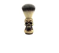 ABOOFAN Men's Shaving Brush with Skull Head Resin Handle for Mustache and Goatee, Produces Rich Shave Lather and Keeps Hands Clean, for Business and Trips