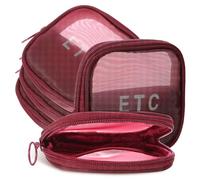 ABOOFAN Mesh Makeup Bags Small Cosmetic Bags Travel Organizer 5 Pcs with Translucent Design and Smooth Zipper and Can Be Put in The Luggage for Business Trip