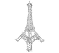 ABOOFAN Metal Eiffel Tower Figurine Zinc Alloy Desktop Ornament Silver