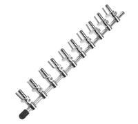 ABOOFAN Metal Fish Tank Distributor Aquarium Tube Splitter Silver Copper with Nickel Plating Quiet Operation Technology Spacesaving Flexibility Indoor Air Pump Accessory