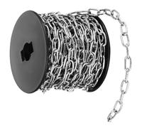 ABOOFAN Meter Light Jack Chain Polished Surface Stainless Steel, Hanging Chain Heavy Duty Reliable Support Resisting Heat and Cold for Garden and Workshop Use