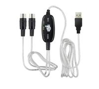 ABOOFAN Midi Cable Fast Stable Music Editing Cord to USB Midi Cable Metal Keyboard for Keyboard and Computer