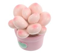 ABOOFAN Mini Resin Succulent Flower Pot Ornament for Car Dash Stable Cartoon Shaking Plants Decoration Lightweight Dashboard Accessory for Womens Car Interior