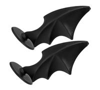 ABOOFAN Miniature Evil Wings Helmet Decoration Lightweight Black Wing Appliques for Motorcycle Helmets for Biker Style and Personalization Compact for Easy Storage and Multi Use