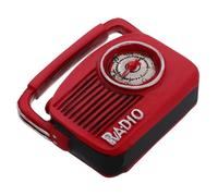 ABOOFAN Miniature Radio Decor Vintage Resin Music Ornament for Home Decoration Photography Prop and Retro Aesthetic Charm Compact and Lightweight Faux Radio Model