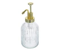 ABOOFAN Ml Glass Soap Dispenser Bottle with Pump, Refillable Kitchen Dish Soap Container Featuring Precise Dispensing and Versatile Usage, Modern Elegance for Kitchen and Interior