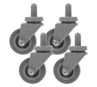 ABOOFAN Mop Bucket Accessories 4-Pack Heavy Duty Threaded Stem Swivel Caster Wheels Replacement for Trash can Dolly Industrial Casters 3.74In Diameter
