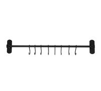 ABOOFAN Multi-Functional Aluminum Coat Hook Wall Mounted Rack with Fine Workmanship, Black Over The Door Hook for Kitchen, Bathroom Or Hallway Storage and Organisation