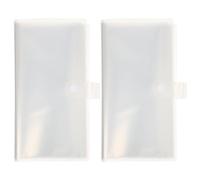 ABOOFAN Multi-Purpose Tickets Storage Album Loose Leaf Plane Movie Travel Ticket Collector Book with Transparent Pages 8.86X4.72X1.18In Card Organizer