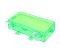 ABOOFAN Multifunctional Plastic Reptile Feeding Bowl Light Green Versatile Lizard Tank Accessory for Bearded Dragon and Chameleon Terrariums