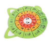 ABOOFAN Music Education Tools for Piano Circle of Fifths Wheel Puzzle Rhythm Flashcards Music Theory Flash Card for Beginner Piano Learners