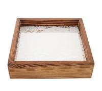 ABOOFAN Nail Art Display Board Nail Display Frame Romantic Wooden Frame Fabric Decorative Design Enhances Visual Appeal and Personal Use