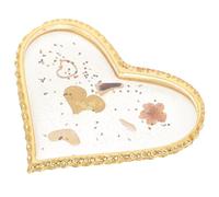 ABOOFAN Nail Art Palette Mini Nail Stand Set with 06# Peach Heart Resin Mixing Board and Polish Mixing for Professional and Home Use