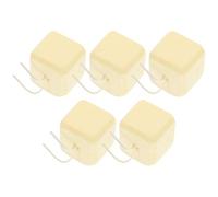 ABOOFAN Natural Calcium Chew for Puppies and Small Pets 5pcs Cube Shape Molar Stones for Hamsters, Rabbits, Squirrels and Parrots Teeth Grinding and Dental Care