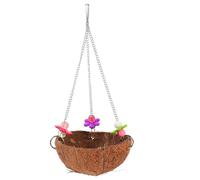ABOOFAN Natural Coconut Shell Bird Nest Hanging House for Larks and Parrots, Creative Design Sleeping Resting Nest in Brown for Decorative Scene Use or Can be Hung a Tree Branch Random Color