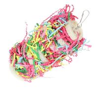 ABOOFAN Natural Loofah Parrot Shredding for Birds and Parakeets, Hanging outside The Cage, for Foraging and Shredding, Sturdy Chewing for Home Decoration