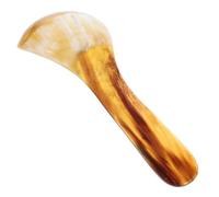 ABOOFAN Natural Ox Horn Soup Spoon Household Scoop for Coffee Tea Serving Simple Design with Random Color Practical Family and Friends Random Color