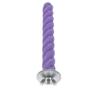 ABOOFAN Natural Wood Bird Perch Stand for Parrots and Finches with Biting and Grinding Nail Function, Sturdy Purple Bird Chew Suitable for Home Cage Training and Exercise