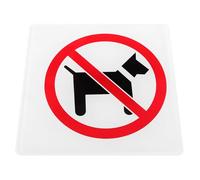 ABOOFAN No Dog Allowed Sign Acrylic Store Notice Sign for Offices and Restaurants Highly Effective Warning Versatile Usage Sturdy Business Door