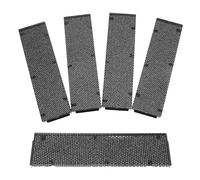 ABOOFAN Optical Drive Bay Cover and Sponge Lining Inch 5pcs with Black Hexagon Vent Mesh Alloy Material for High Durability and Quick Installation, Compatible with Computer Tower