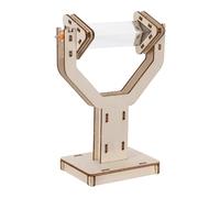 ABOOFAN Optical Glass Stable Experimentation Platform Triangular Prism with Wood Holder and Precise Light Reflection for Physics Experiments Suitable for Students in Research Settings
