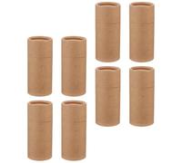 ABOOFAN Paper Cylinder Box 8pcs Kraft Paper Cylinder Packing Tubes for Essential Oil Bottles and Tea Storage Separate Packaging