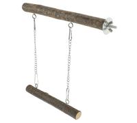 ABOOFAN Parrot Swing Parakeet Plaything Chewable Develop Intelligence Wooden Swing Beautiful Simple Design Home Decor Pet Bird