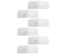 ABOOFAN Pet Water Fountain Filters Replacement Made with High Iodine Plant Coconuts Shell and Resin 6pcs Removes Dust and Heavy Metal for Cat and Dog Water Dispenser Suitable for Home