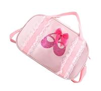 ABOOFAN Pink Ballet Dance Bag Oxford Cloth Single Shoulder Bag | Delicate Pattern Design, Smooth Opening and Pulling, Lightweight Carry, for Little Girl Ballerinas
