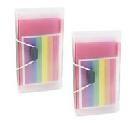 ABOOFAN Plastic Expanding File Folder Prevent Documents from Falling and Protect Contents 2pcs with 13 Pockets Large Capacity Receipt Organizer Folder for School and Home Use